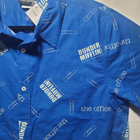 The Office Dunder Mifflin Paper Company Shirt Men's Size Large NWT - Picture 3 of 3